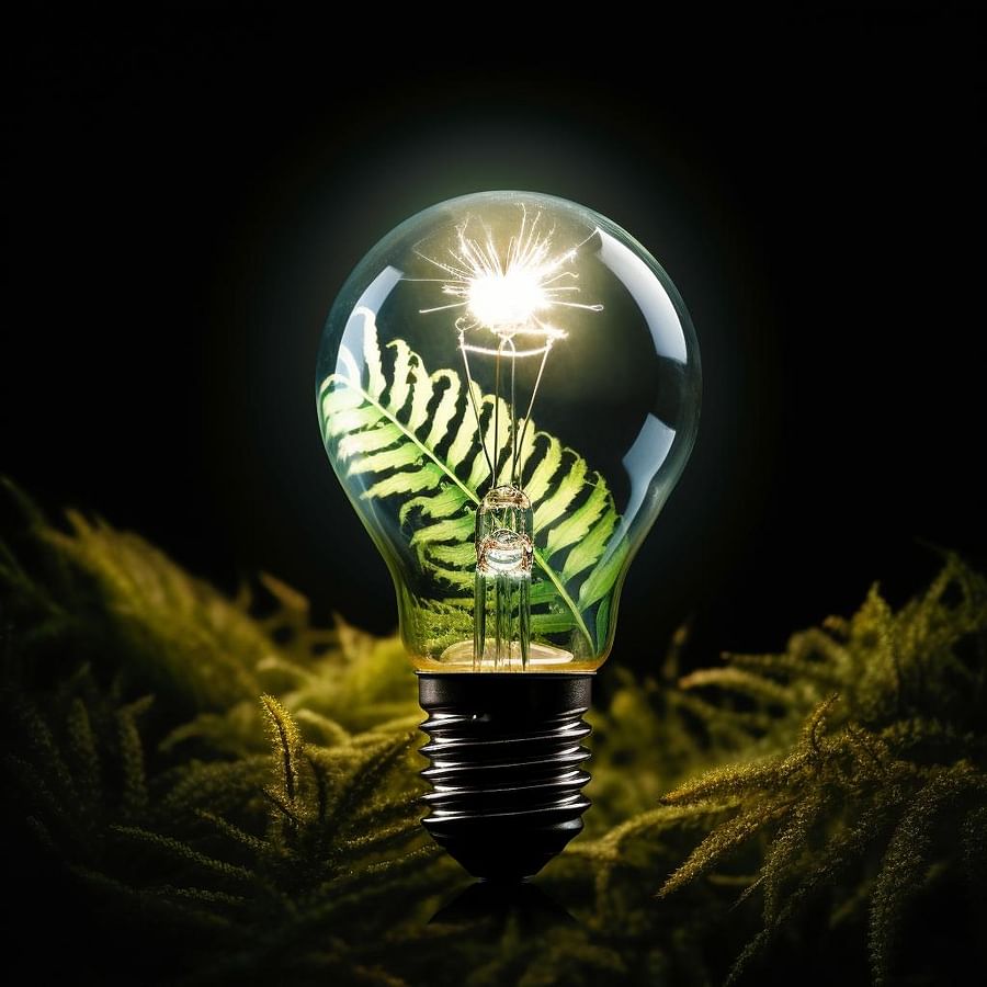 A bright light bulb symbolizing the innovative ideas sparked by Kiwi Prompt
