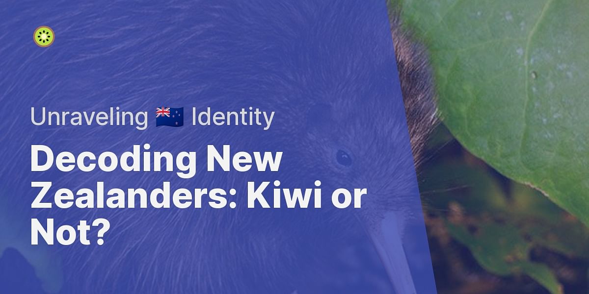 is a kiwi a new zealander