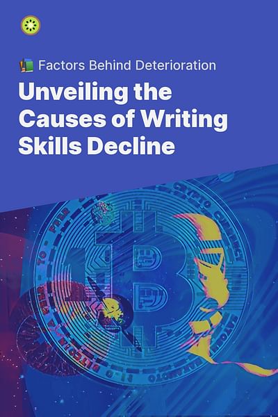 Unveiling the Causes of Writing Skills Decline - 📚 Factors Behind Deterioration