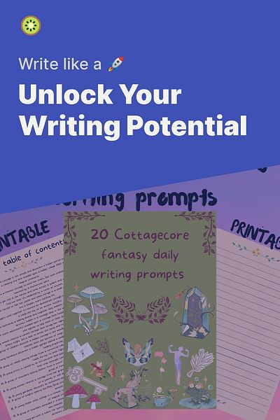 Unlock Your Writing Potential - Write like a 🚀